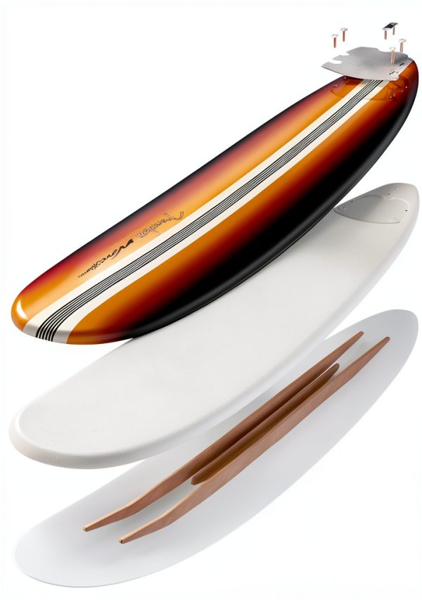 Wavestorm 8ft Longboard Surfboard Foam Core-11