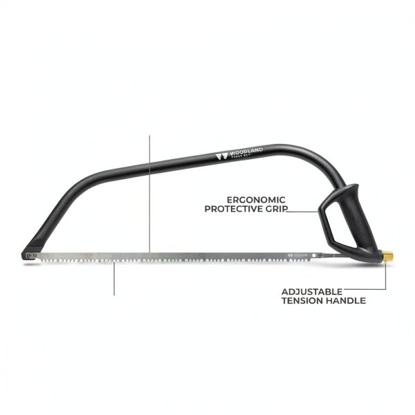 Woodland Tools Heavy Duty Bow Saw Black Golden-1