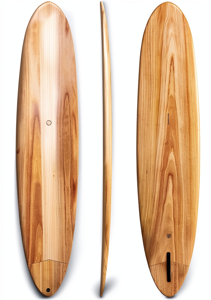 nanazero Wood Longboard Surfboard