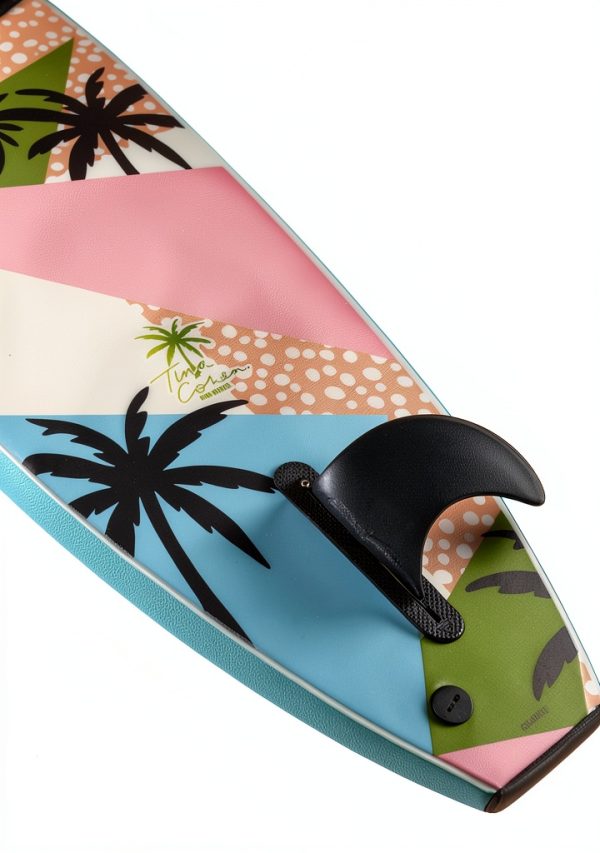 Wave Bandit Easy Rider Longboard Surfboard Turquoise Foam-2