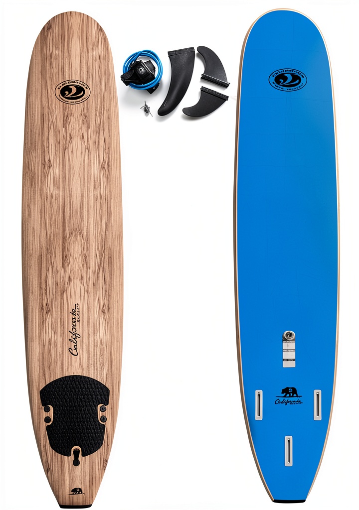 California Board Company 9' Soft Surfboard in action