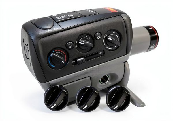 WINUERK AC Heater Control Switch Black ABS Plastic-0