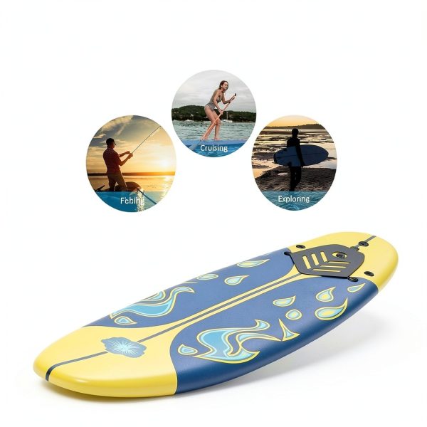 Surfboard 6ft Goplus EPE Foam Durable Design-5