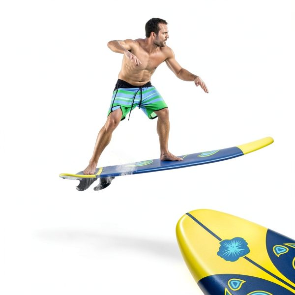 Surfboard 6ft Goplus EPE Foam Durable Design-3