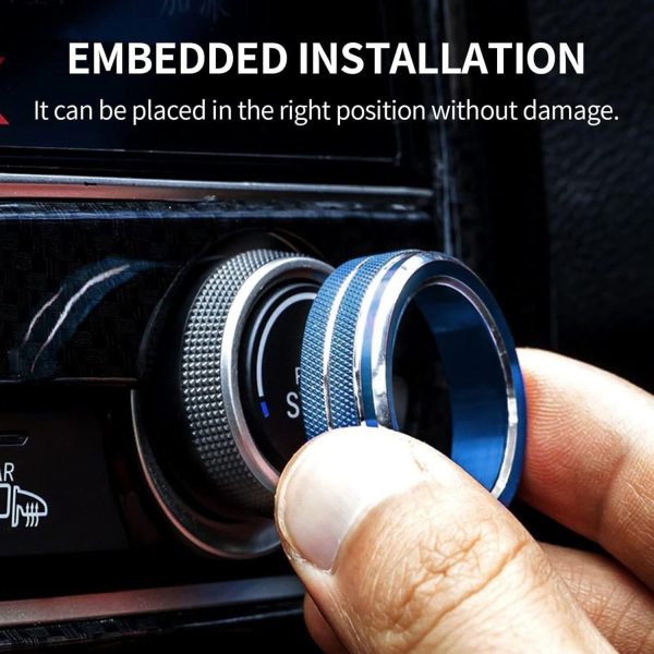 AuTK Honda Civic 10th Gen Button Cover Set Blue-3