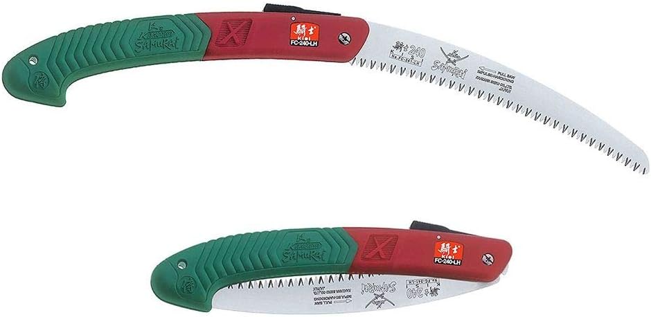 Installing SAMURAI Curved Folding Saw Metal Blade for Pruners on a wooden desk