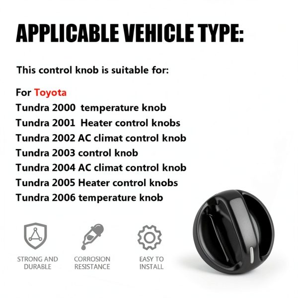WINUERK AC Heater Control Switch Black ABS Plastic-4