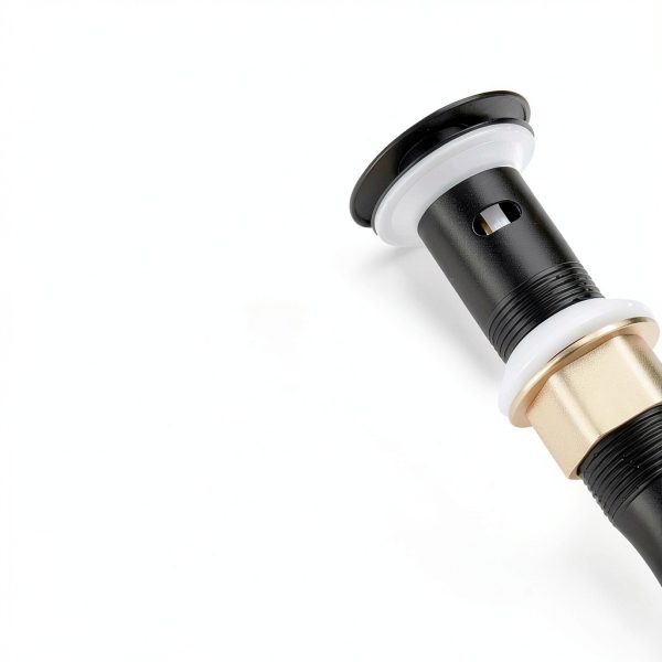 Bathroom Sink Drain KES Pop Up Black Stainless-6