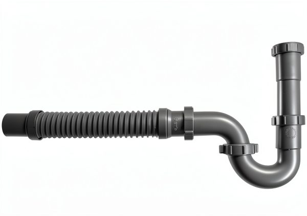 Snappy Trap Flexible Sink Drain Kit DK-105 Silver 9‑13″ Hose-0