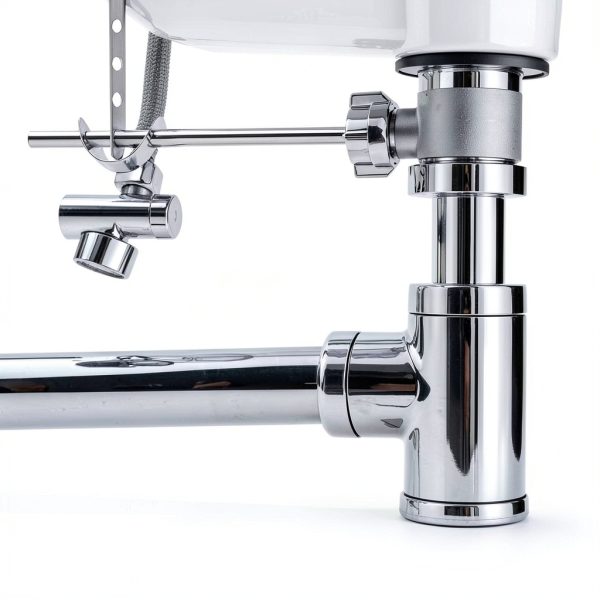 Lavatory Pop Up Center Piece Assembly by AUGHOA Drain with Metal Lever-2